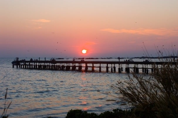 Sunset Near Thalasserry Sea Bridge