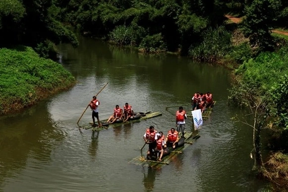 Bamboo Rafting along the Rivers