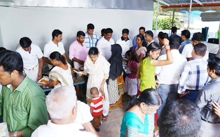 Guests Enjoying the Lavish Buffet