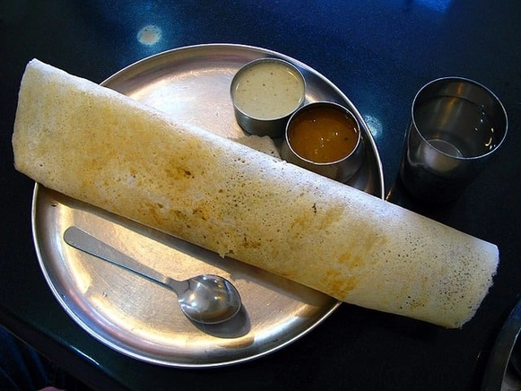 Dosa with Chutney