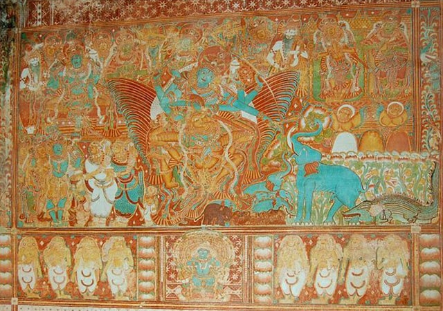 Krishnapuram Palace Gajendramoksham painting