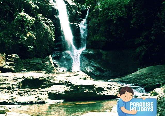 Calm View of Mankayam Waterfalls