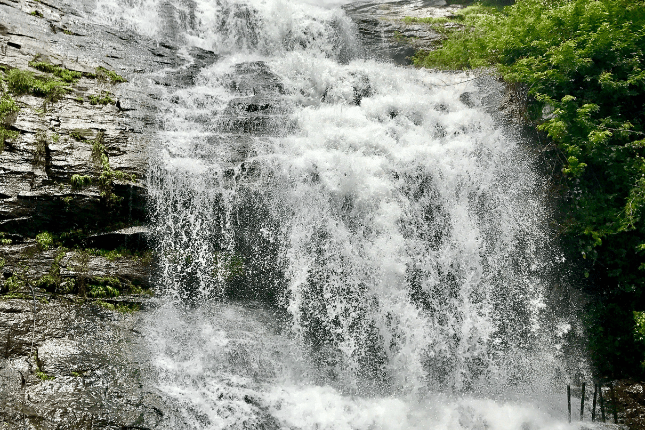 Cheeyappara Waterfalls on Kochi to Munnar travel route in Kerala tour packages
