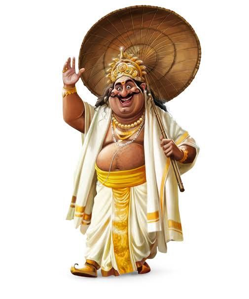 Depiction of King Mahabali, the central figure of Onam Festival in Kerala