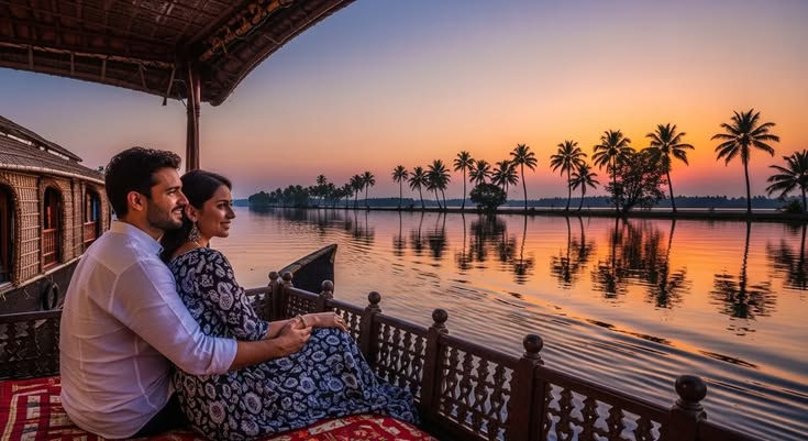 Alleppey houseboat couple experience Kerala