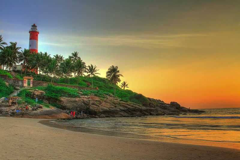 Kovalam beach Kerala summer travel