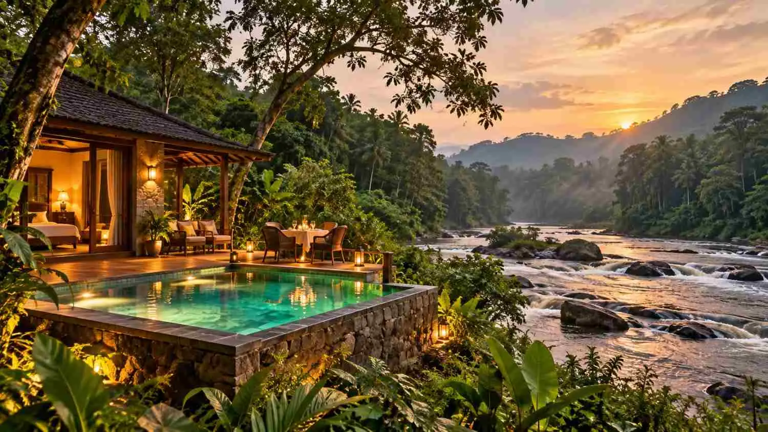 Athirappilly Romantic Riverside Honeymoon