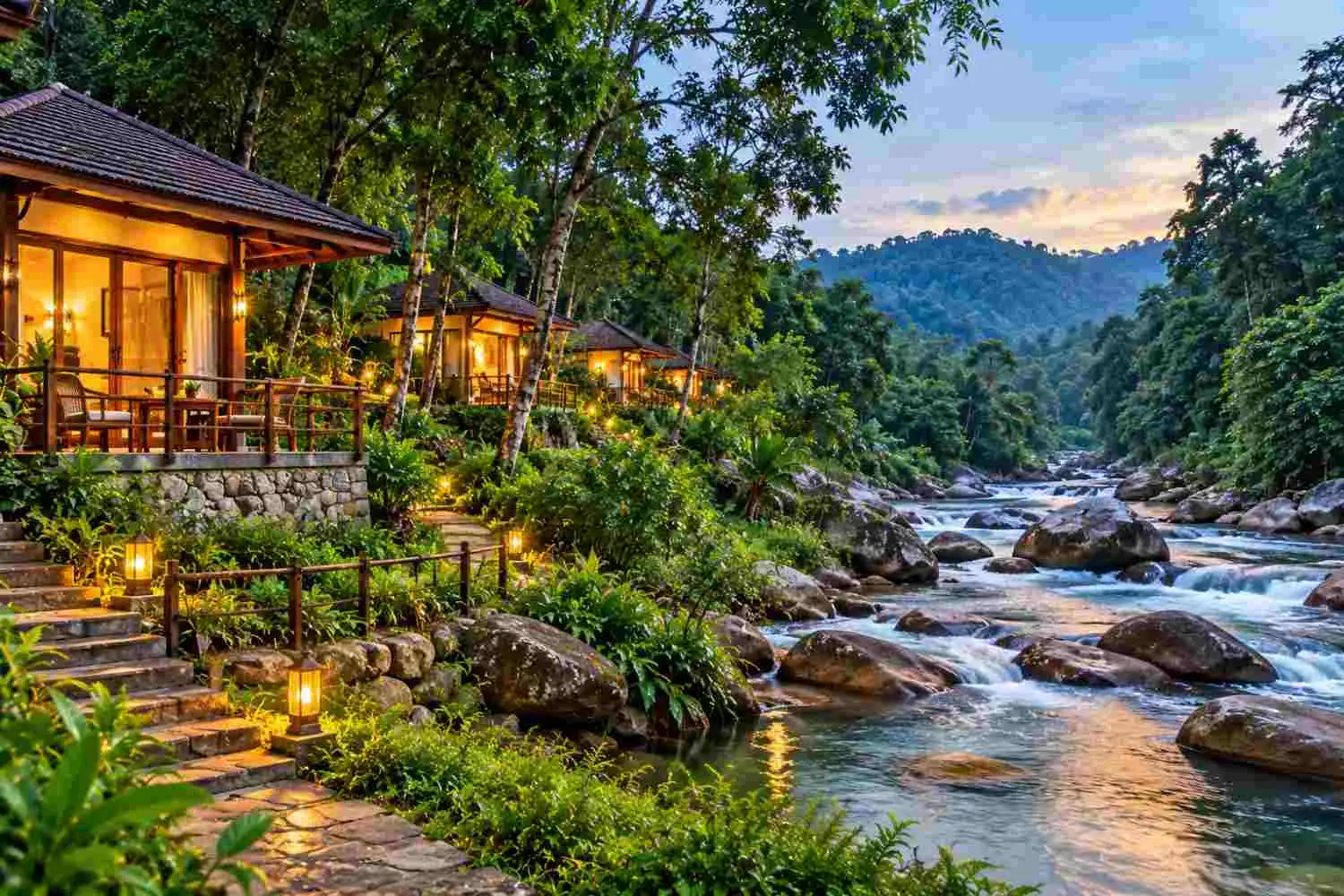 Riverside Stays in Ponmudi