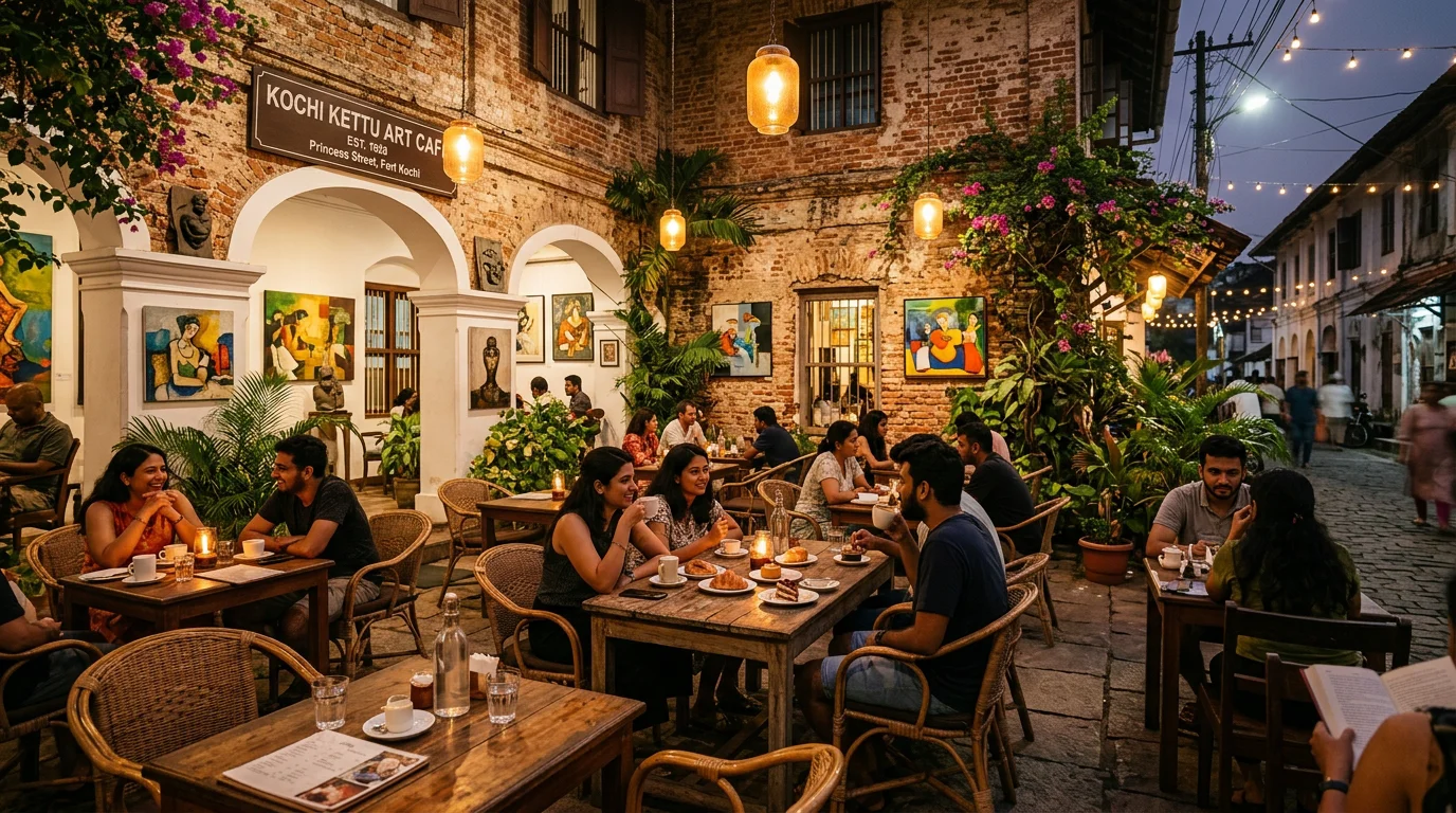 Nightlife & Art Cafés in Fort Kochi