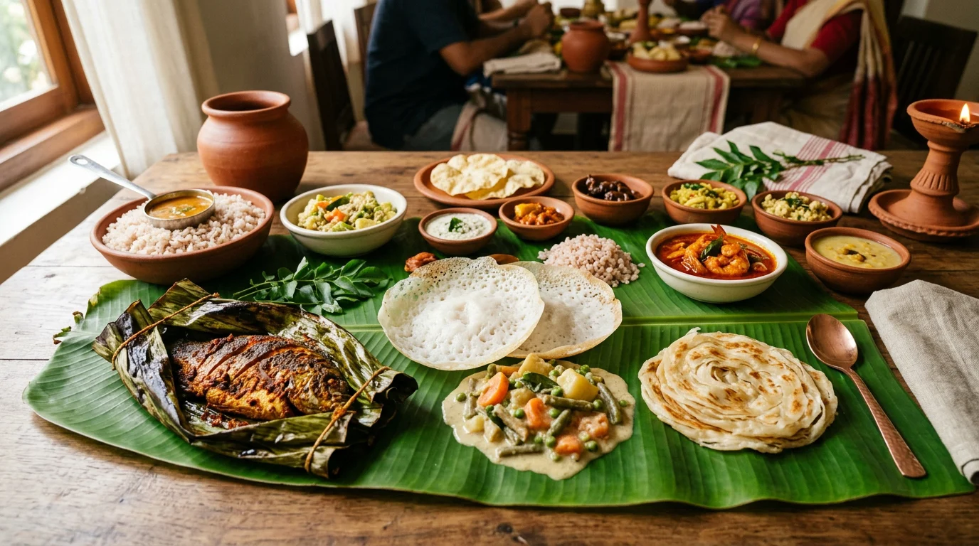 Traditional Kerala Cuisine Sadhya & Seafood