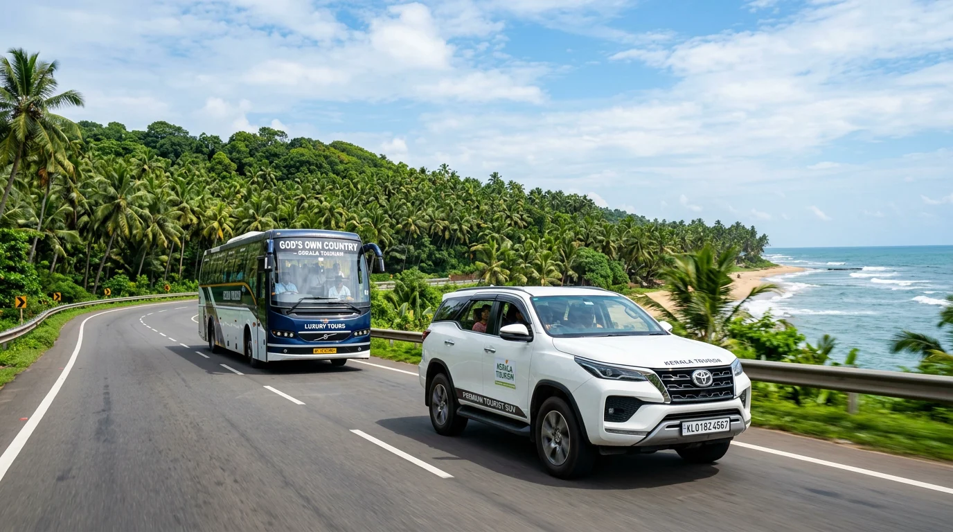 How to Reach Kochi by Road - Tourist Cabs, Buses & Highways